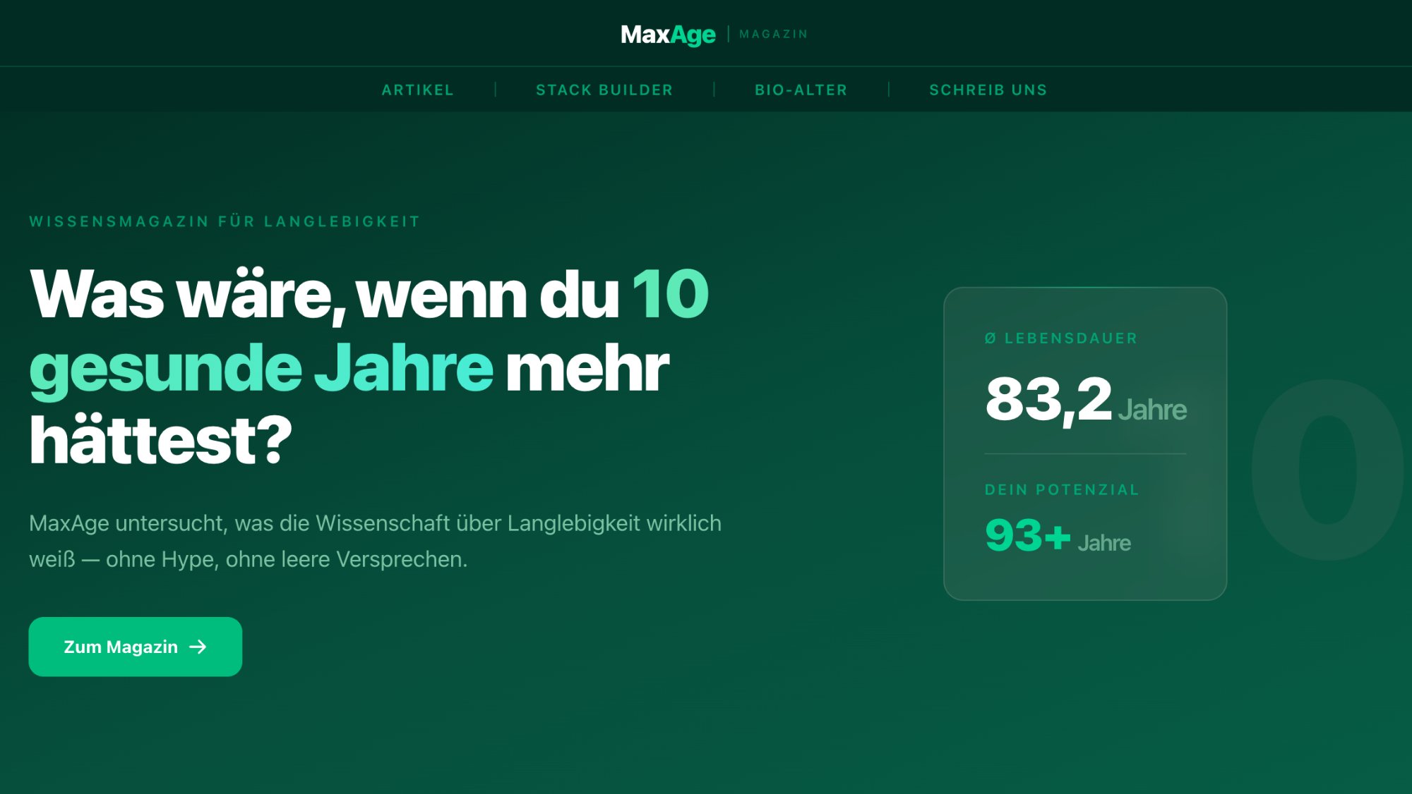 Vorschau von MaxAge.net